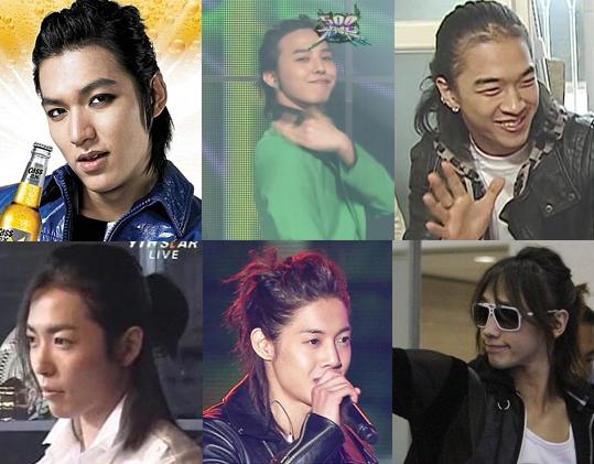  are comparing the hairstyle as worn by different male celebrities.